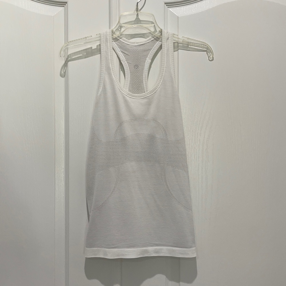 Lululemon White Swiftly Tank - Size 4
